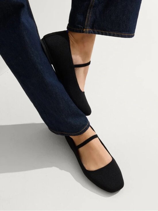 Rothy's Shoes - Rothy's The Square Mary Jane Washable Flats Black Size 7